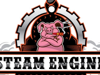 Steam-Engine Show Pigs logo design by Conception