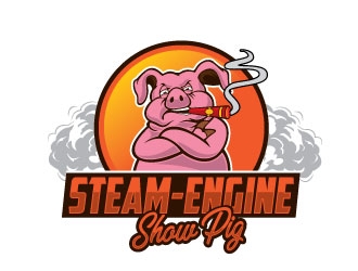Steam-Engine Show Pigs logo design by Conception