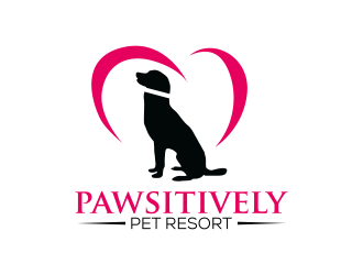 pawsitively pet resort logo design by qqdesigns