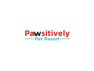 pawsitively pet resort logo design by Diancox