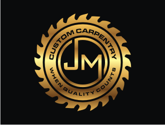 JM Custom Carpentry logo design by Sheilla