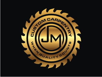 JM Custom Carpentry logo design by Sheilla