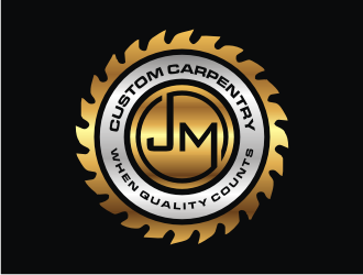 JM Custom Carpentry logo design by Sheilla