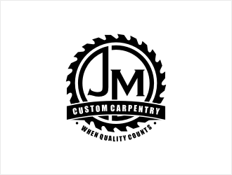 JM Custom Carpentry logo design by bunda_shaquilla
