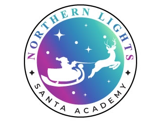 Northern Lights Santa Academy logo design by MonkDesign