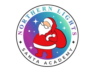 Northern Lights Santa Academy logo design by MonkDesign