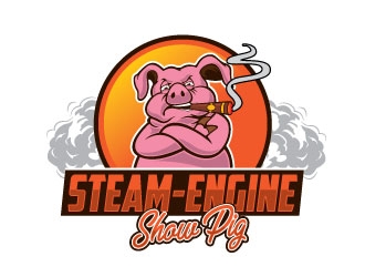 Steam-Engine Show Pigs logo design by Conception
