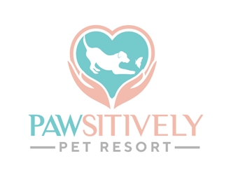 pawsitively pet resort logo design by Roma