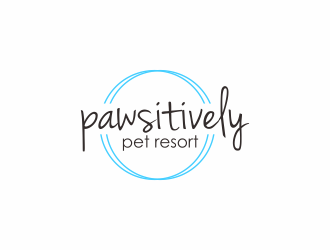 pawsitively pet resort logo design by checx