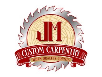 JM Custom Carpentry logo design by b3no