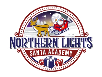 Northern Lights Santa Academy logo design by LogoQueen