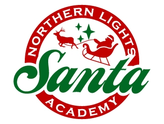 Northern Lights Santa Academy logo design by LogOExperT