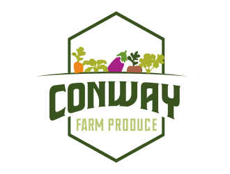 Conway Farm Produce logo design by YONK