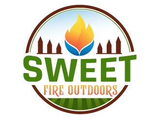 Sweet Fire Outdoors logo design by MonkDesign