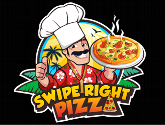 Swipe Right Pizza logo design by coco