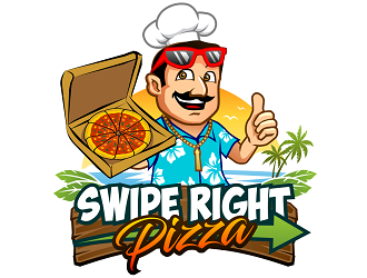 Swipe Right Pizza logo design by haze