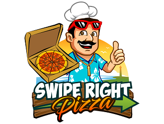Swipe Right Pizza logo design by haze