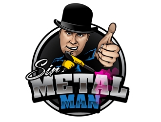 Sir Metalman logo design by DreamLogoDesign