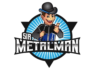 Sir Metalman logo design by DreamLogoDesign