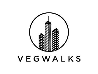 vegwalks (can also be veg walks) logo design by sitizen