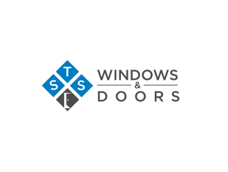 STS Windows & Doors logo design by R-art
