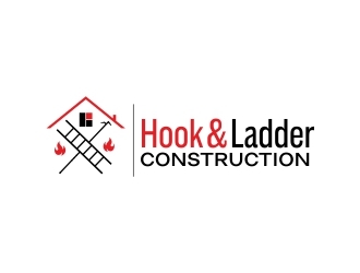 Hook & Ladder Construction logo design by adwebicon