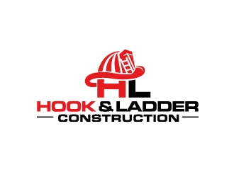 Hook & Ladder Construction logo design by moomoo