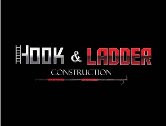 Hook & Ladder Construction logo design by Vincent Leoncito