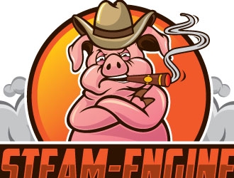 Steam-Engine Show Pigs logo design by Conception