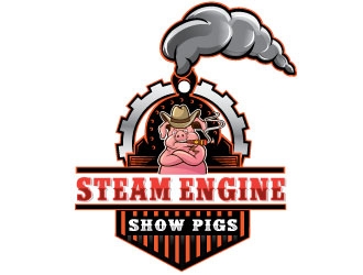 Steam-Engine Show Pigs logo design by Conception
