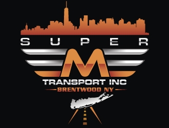 Super M Transport Inc logo design by Suvendu