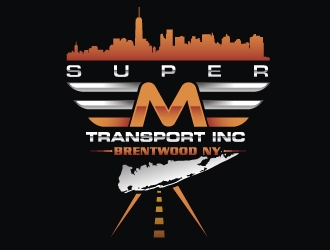 Super M Transport Inc logo design by Suvendu