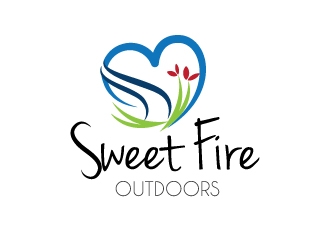 Sweet Fire Outdoors logo design by KreativeLogos