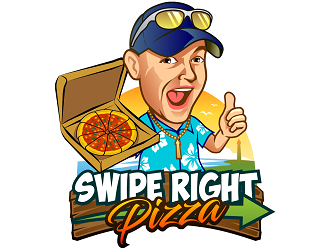 Swipe Right Pizza logo design by haze
