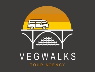 vegwalks (can also be veg walks) logo design by Kipli92