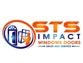 STS Windows & Doors logo design by PMG