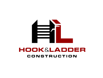 Hook & Ladder Construction logo design by SOLARFLARE