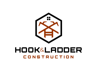 Hook & Ladder Construction logo design by SOLARFLARE