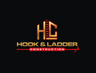 Hook & Ladder Construction logo design by bomie
