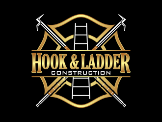 Hook & Ladder Construction logo design by beejo