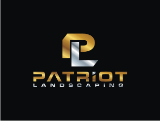 Patriot Landscaping logo design by bricton