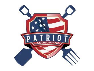 Patriot Landscaping logo design by Kruger