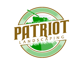 Patriot Landscaping logo design by PRN123