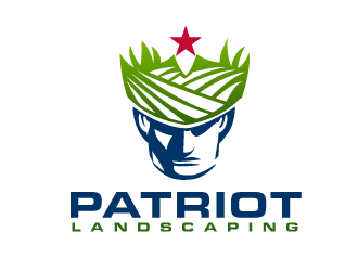 Patriot Landscaping logo design by THOR_