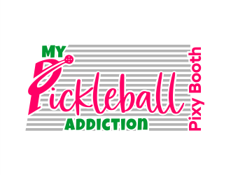 My Pickleball Addiction - Pixy Booth logo design by Gwerth
