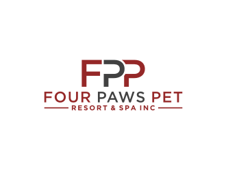 Four Paws Pet Resort & Spa Inc. logo design by bricton