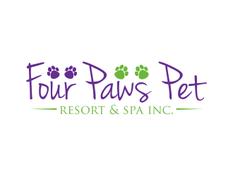 Four Paws Pet Resort & Spa Inc. logo design by qqdesigns
