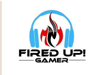 Fired Up! Gamer logo design by AamirKhan