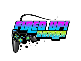 Fired Up! Gamer logo design by usashi