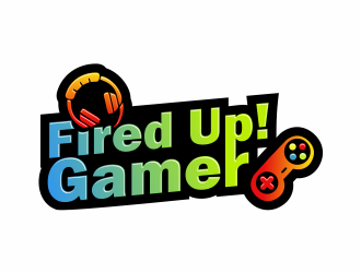 Fired Up! Gamer logo design by up2date